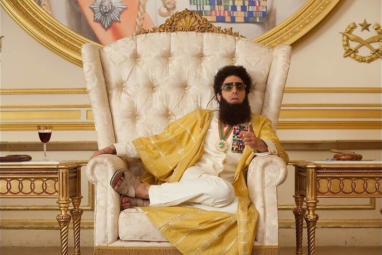 Sacha Baron Cohen is een dictator Sacha Baron Cohen is een dictator