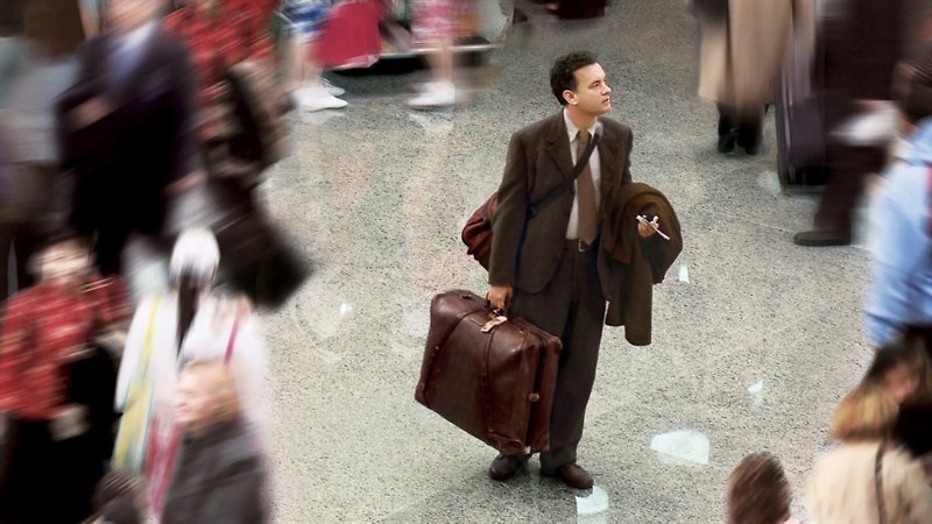 Tom Hanks woont op het vliegveld Tom Hanks woont op het vliegveld