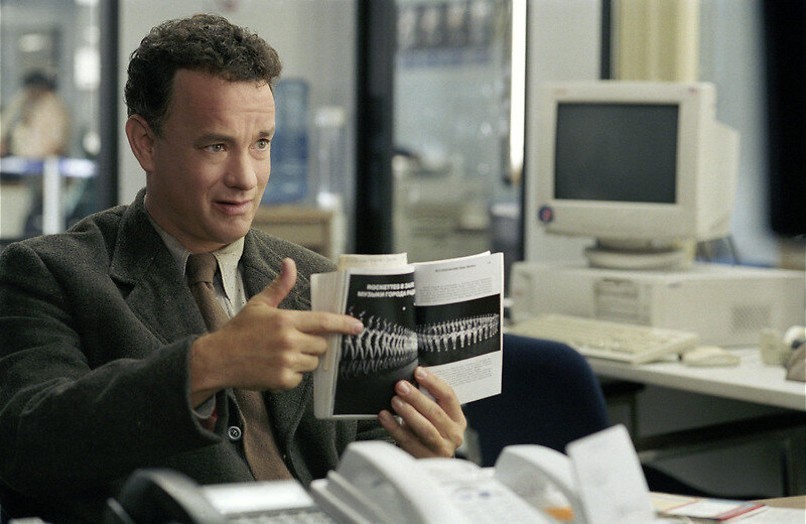 Tom Hanks woont op het vliegveld Tom Hanks woont op het vliegveld