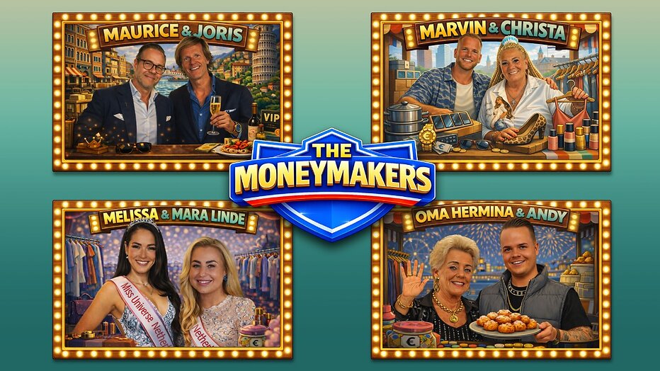Maurice, Joris, Melissa, Mara Linde, Marvin, Christa, Oma Hermina, Andy
