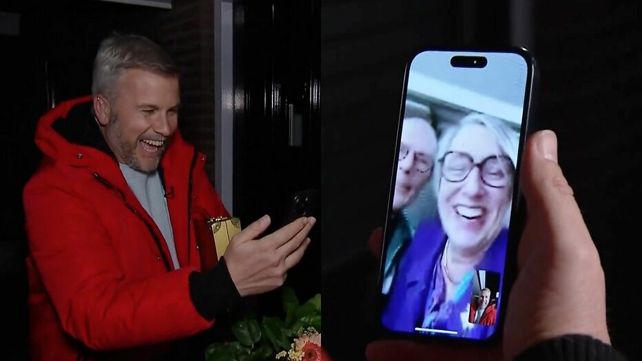 Winston Gerschtanowitz en thuiswinnaars Pieter en Wil