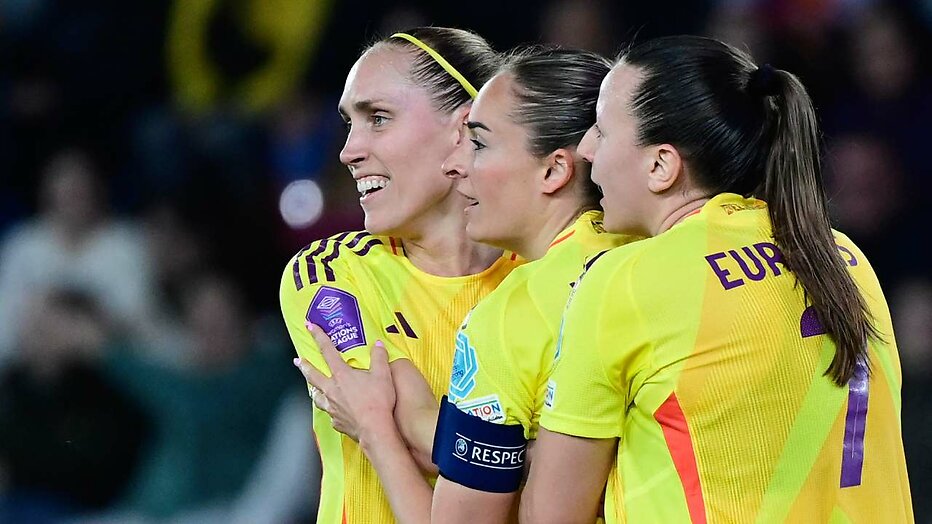 Tessa Wullaert en teamgenoten België