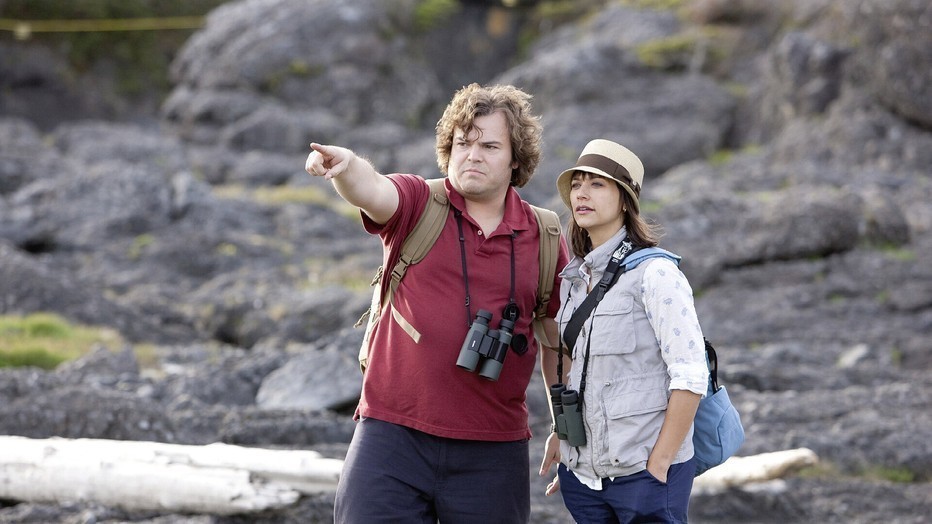 Jack Black en Rashida Jones in The Big Year Jack Black en Rashida Jones in The Big Year