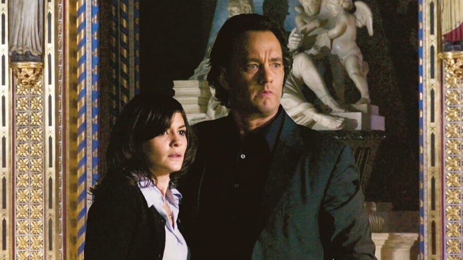 Tom Hanks en Audrey Tautou in The Da Vinci Code Tom Hanks en Audrey Tautou in The Da Vinci Code