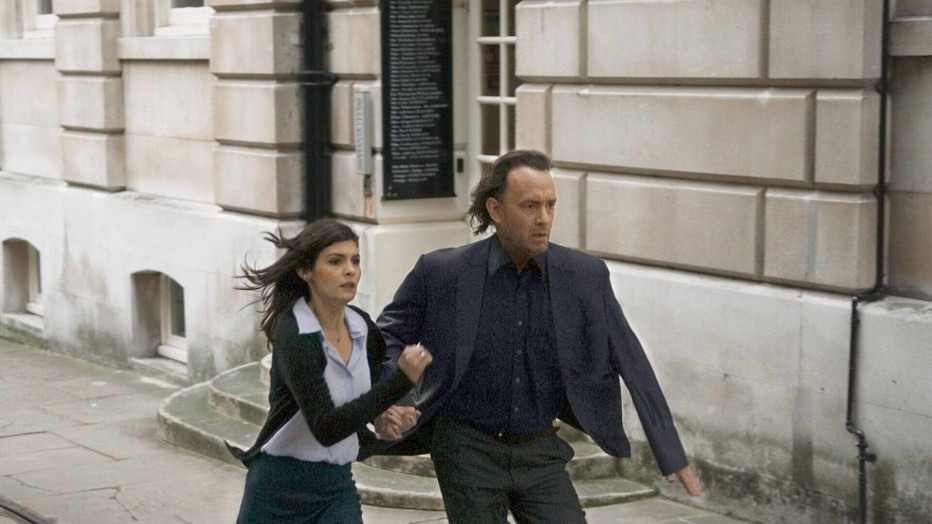 Audrey Tautou en Tom Hanks in The Da Vinci Code
