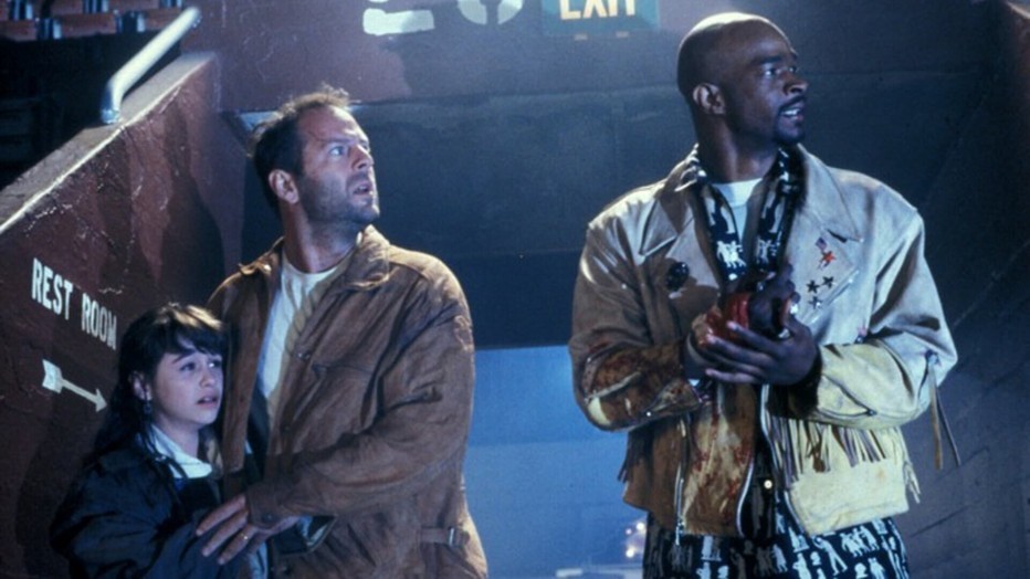 Damon Wayans en Bruce Willis in The Last Boy Scout Damon Wayans en Bruce Willis in The Last Boy Scout
