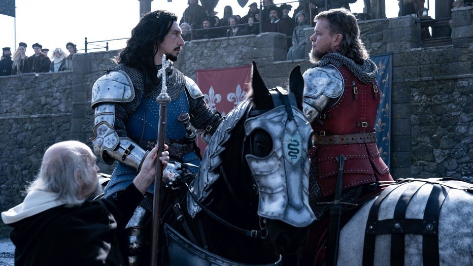 Adam Driver en Matt Damon in The Last Duel