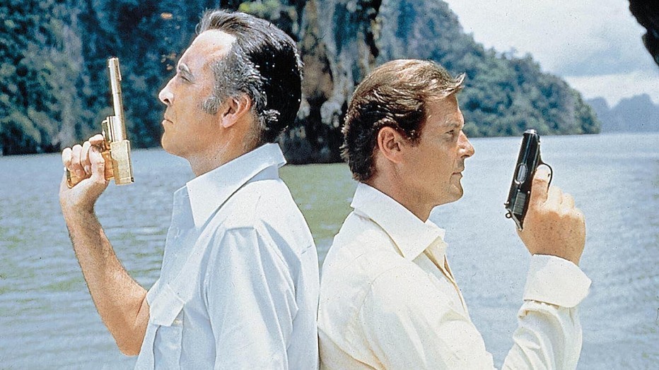 Roger Moore en Christopher Lee Roger Moore en Christopher Lee