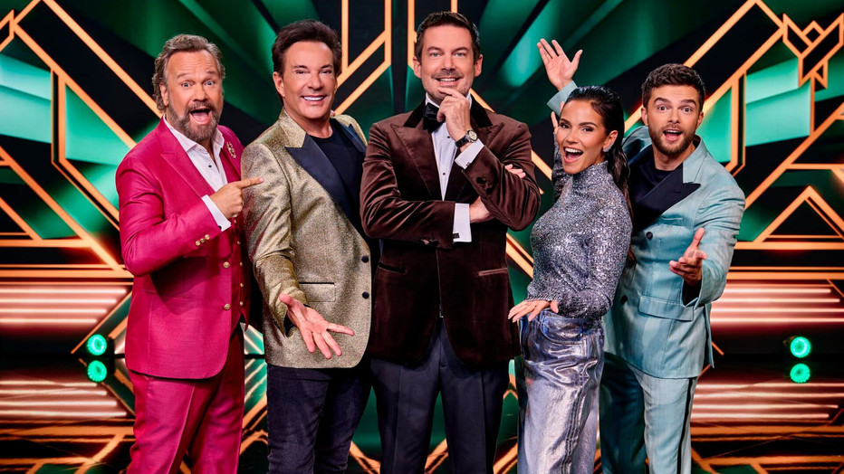 Panelleden en presentator The Masked Singer