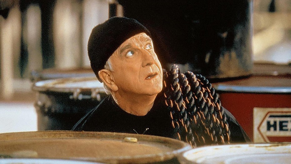 Leslie Nielsen in The Naked Gun 2 1/2: The Smell of Fear Leslie Nielsen in The Naked Gun 2 1/2: The Smell of Fear