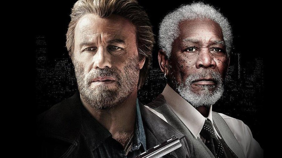 John Travolta en Morgan Freeman in The Poison Rose