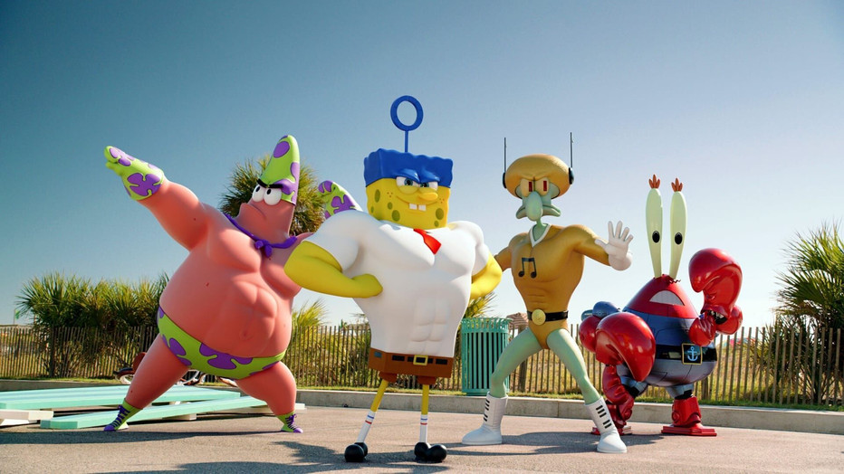 SpongeBob en zijn vrienden in The SpongeBob Movie: Sponge Out of Water