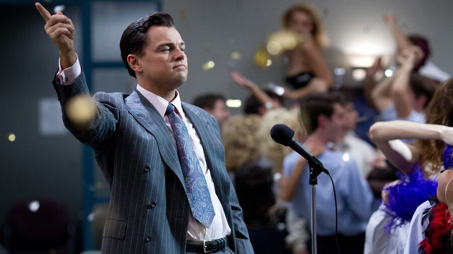 Leonardo DiCaprio in The Wolf of Wall Street