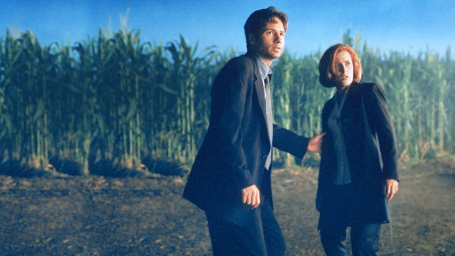 Gillian Anderson en David Duchovny in The X-Files: The Movie