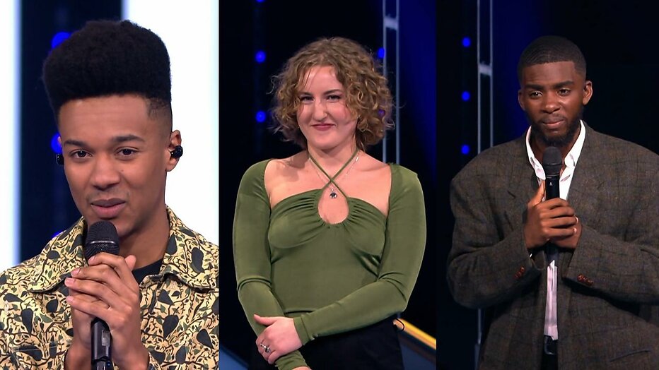 Jefferson, Marilène en Gideon uit The Talent Scouts 2023 Jefferson, Marilène en Gideon uit The Talent Scouts 2023