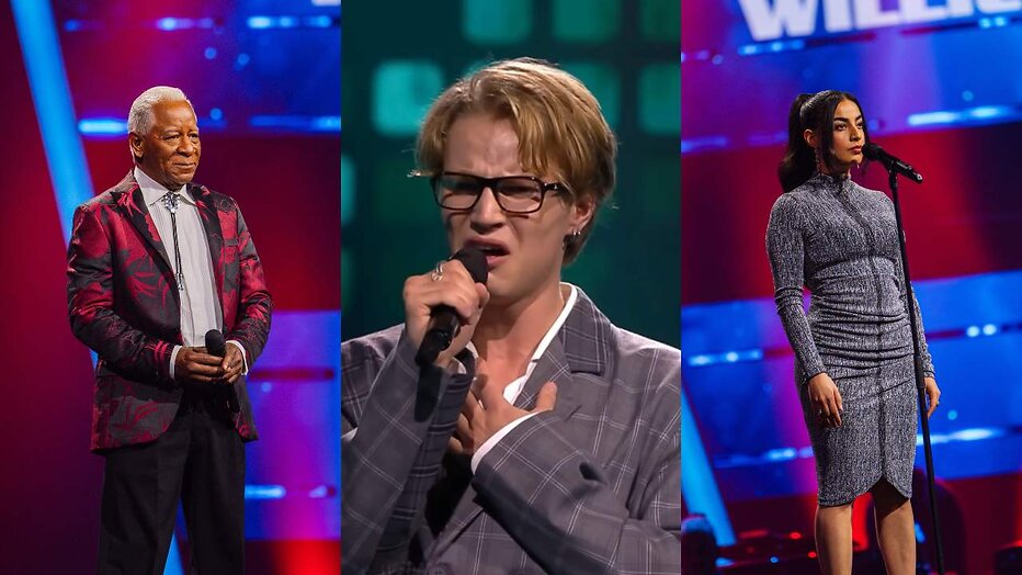 Humphrey, Thijs en Nieloefaar in The Voice of Holland