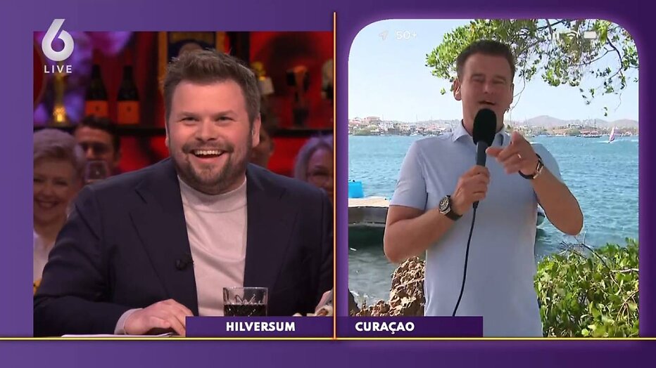 Thomas van Groningen en Wilfred Genee in gesprek over nieuw interviewprogramma.