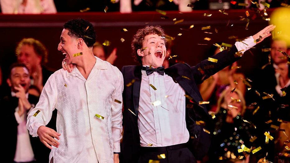 Ciraj Amalal en Thor Braun op Gouden Televizier-Ring Gala 2023 Ciraj Amalal en Thor Braun op Gouden Televizier-Ring Gala 2023