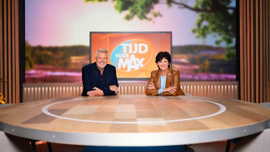 Martine van Os en Sybrand Niessen voor Tijd voor MAX Martine van Os en Sybrand Niessen voor Tijd voor MAX