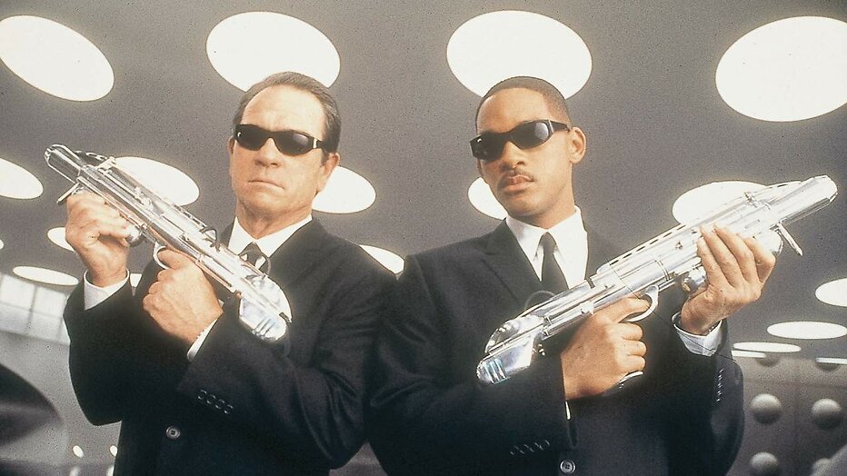 Tommy Lee Jones en Will Smith in Men in Black
