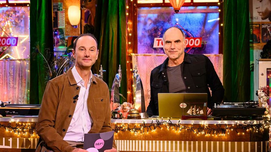 Thomas van Luyn en Leo Blokhuis voor Top 2000 Quiz Thomas van Luyn en Leo Blokhuis voor Top 2000 Quiz