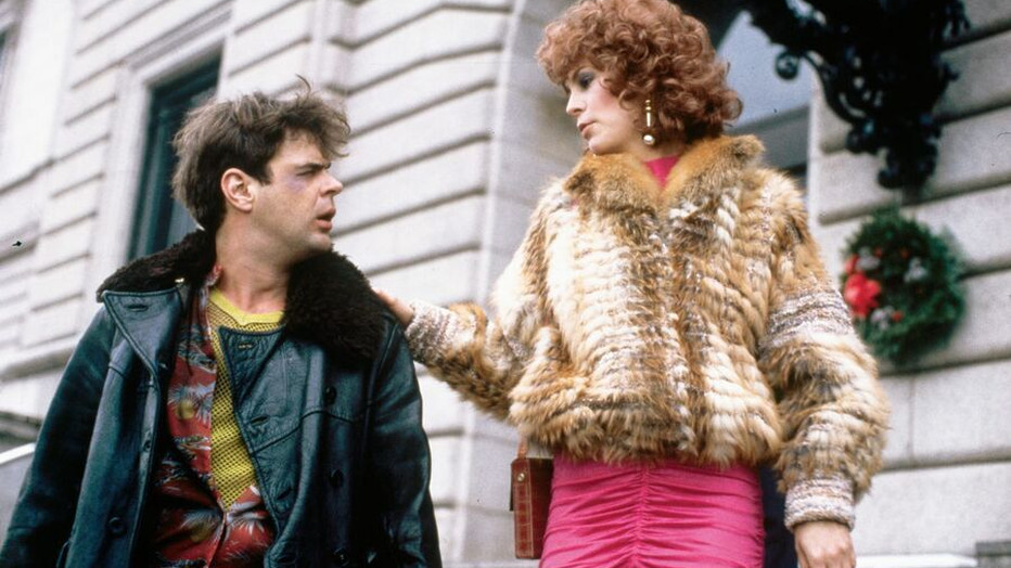 Dan Akroyd en Jamie Lee Curtis in Trading Places