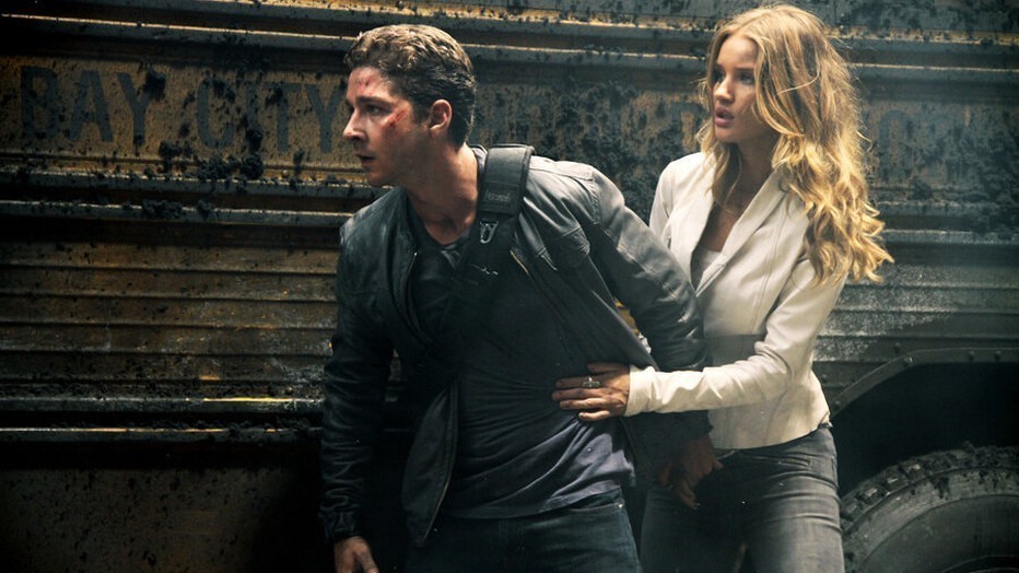 Shia LaBeouf en Rosie Huntington-Whiteley Shia LaBeouf en Rosie Huntington-Whiteley