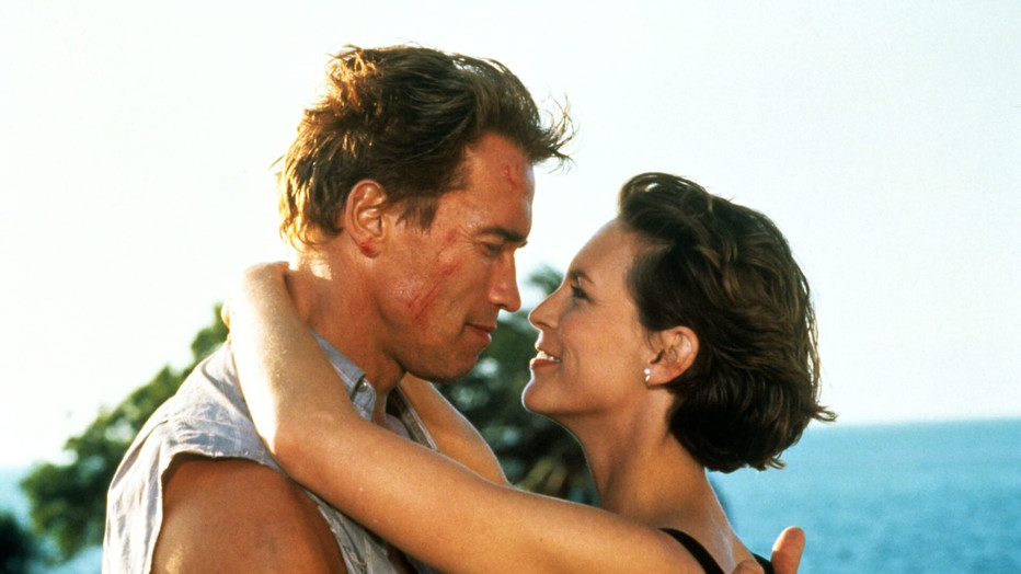 Arnold Schwarzenegger en Jamie Lee Curtis in True Lies