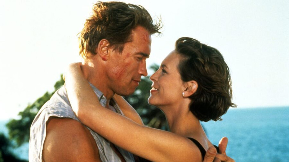Arnold Schwarzenegger en Jamie Lee Curtis in True Lies