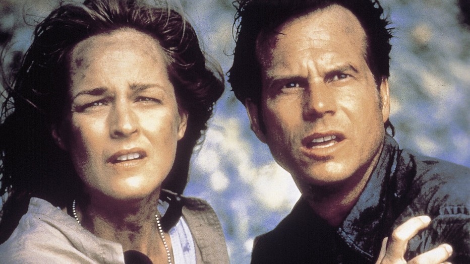 Helen Hunt en Bill Paxton in Twister Helen Hunt en Bill Paxton in Twister