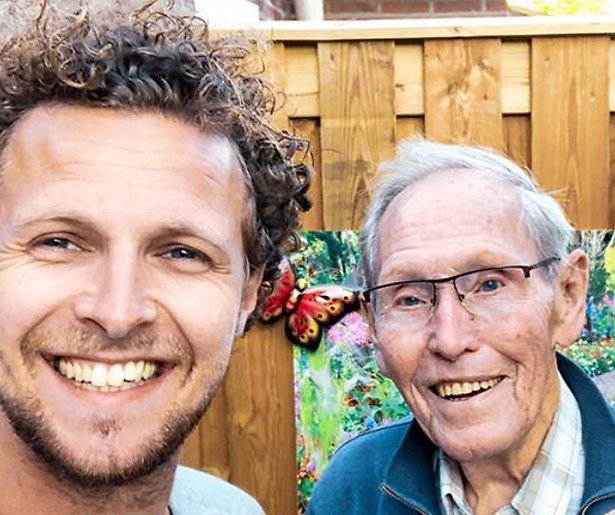 Het gaat slecht met de opa van Tim Senders