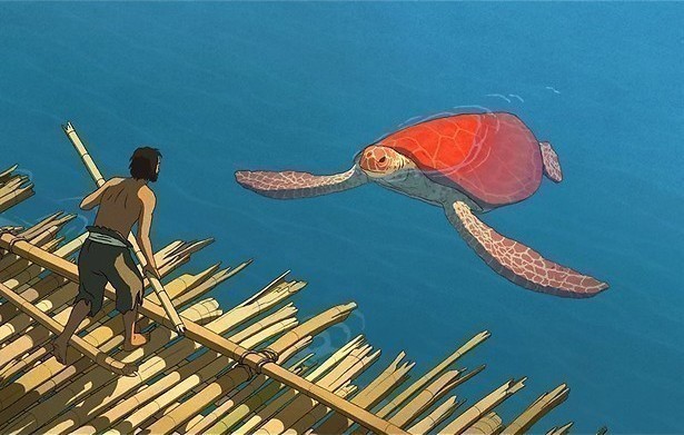 Een man, een eiland en een schildpad