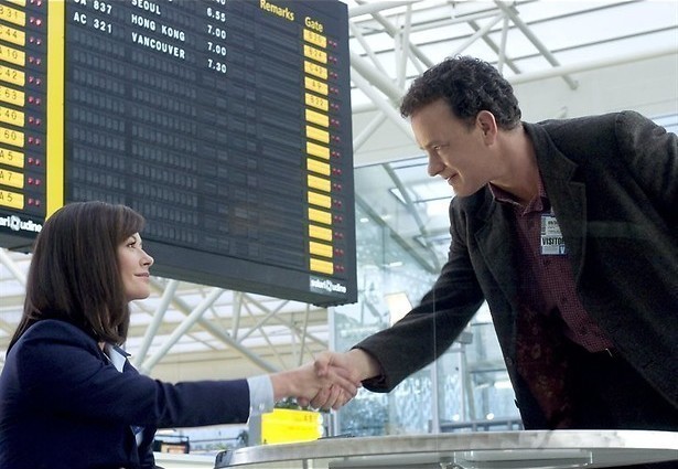 Tom Hanks woont op het vliegveld