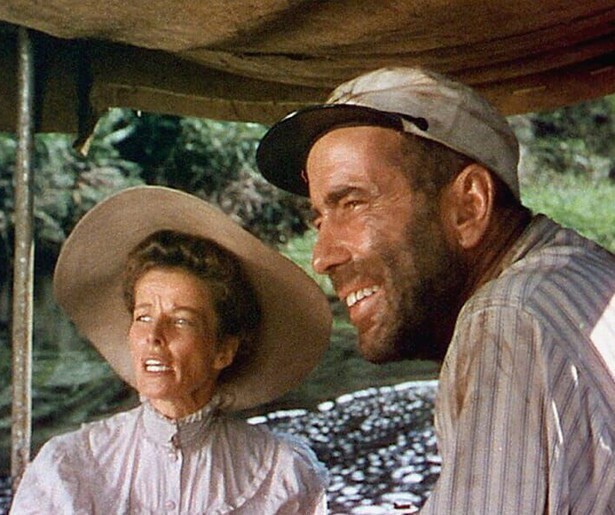 Humphrey Bogart en Katherine Hepburn schitteren in The African Queen