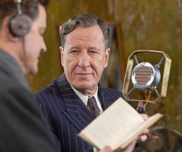 Geoffrey Rush helpt Colin Firth uit de brand in The King's Speech