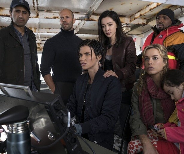 Jason Statham en de reuzenhaai in The Meg