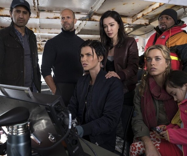 Jason Statham en de reuzenhaai in The Meg