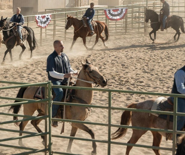 Matthias Schoenaerts temt een paard in The Mustang