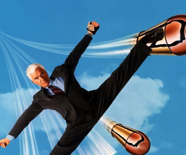 Chaos met Leslie Nielsen in The Naked Gun 2 1/2: The Smell of Fear