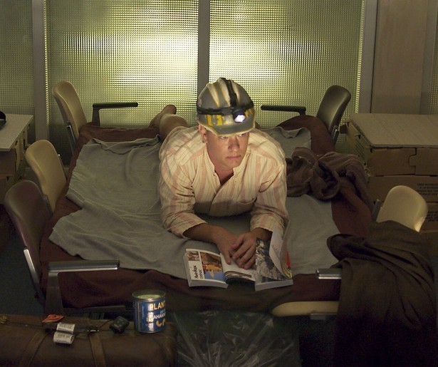 Tom Hanks woont op het vliegveld in The Terminal