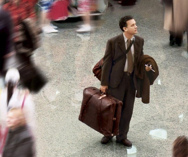 Tom Hanks woont op het vliegveld in The Terminal