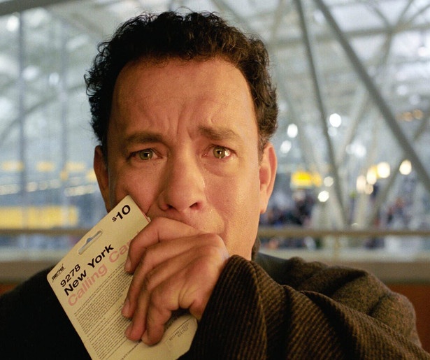 Tom Hanks woont op het vliegveld in The Terminal