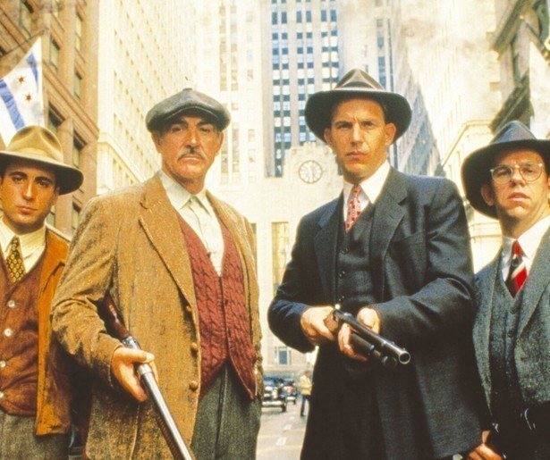 Kevin Costner gaat in The Untouchables achter Robert De Niro aan