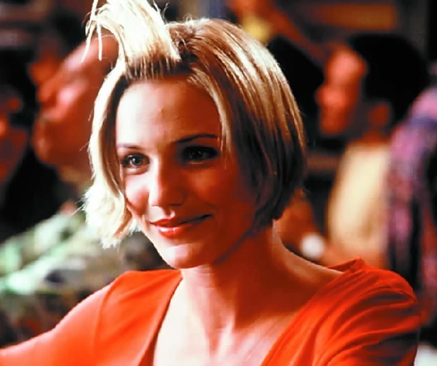 De merkwaardige kuif van Cameron Diaz in There's Something About Mary