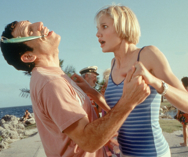 Ben Stiller doet er alles aan om Cameron Diaz' hart te veroveren in There's Something About Mary