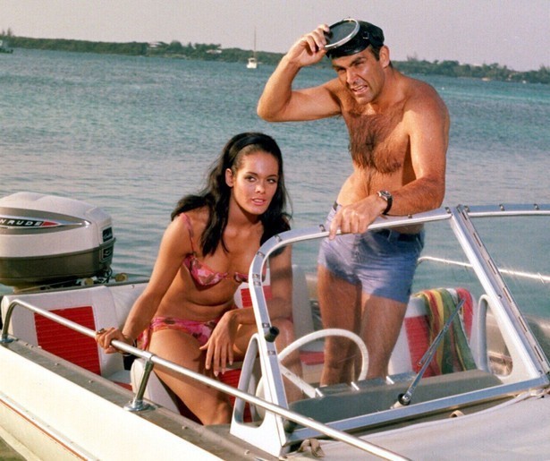 Sean Connery als James Bond op de Bahama's