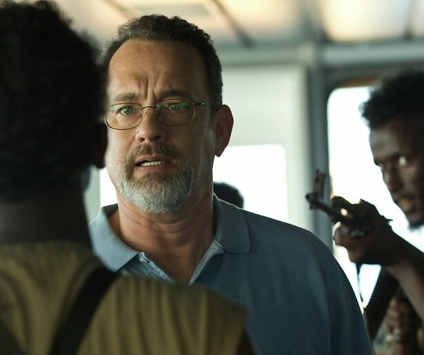 Tom Hanks neemt het op tegen een groepje piraten in Captain Phillips
