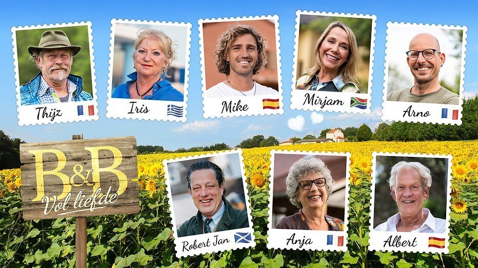 voici les huit participants du B&B Vol Liefde 2024