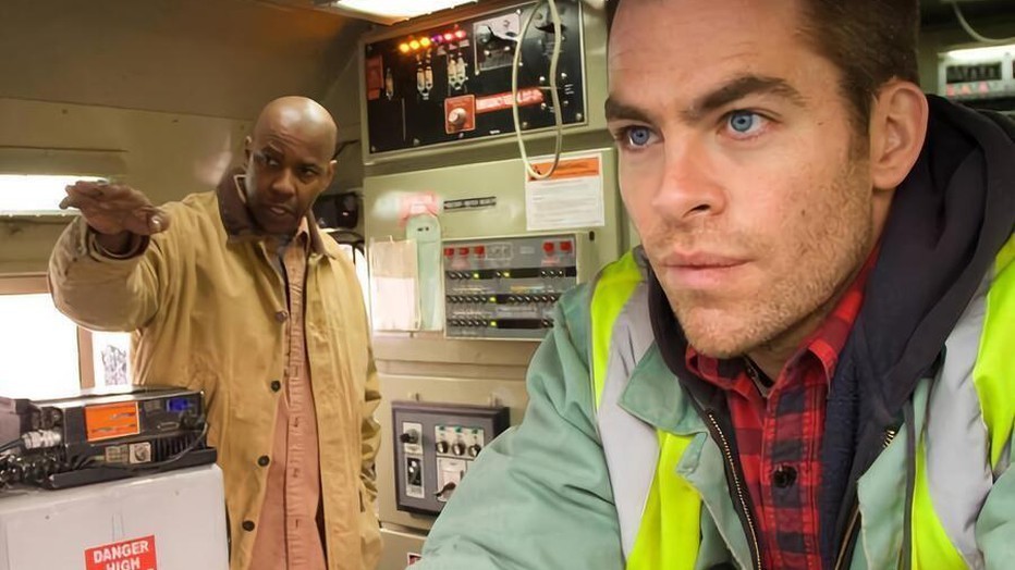 Chris Pine en Denzel Washington in Unstoppable