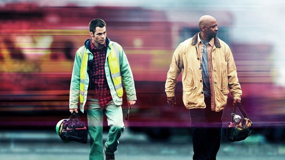 Chris Pine en Denzel Washington in Unstoppable